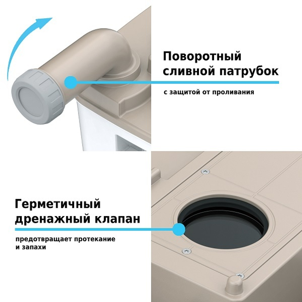 Биотуалет Lupmex 79122P 18л с индикатором с пробниками гранул