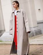 TRENCH COAT WARM GRAY