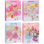 Пакет подарочный «Мир принцесс» 31*40*12 см, микс