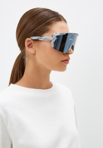 Спортивные очки с диоптриями HILX Samurai / Matt Solid Grey / Black Mirror Polarized Lens + Clear Lens