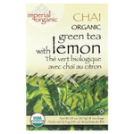 Uncle Lee's Tea, Imperial Organic, зеленый чай с лимоном, 18 чайных пакетиков, 32,4 г (1,14 унции)