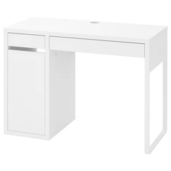 МИККЕ MICKE Стол 105х50 см с ящиком белый