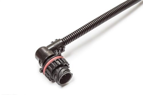 Разъем байонет (вилка) 7 контактов с угловым адаптером, блок-фар для Камаз, МАЗ, заднего светодиодного фонаря для Камаз. Airline