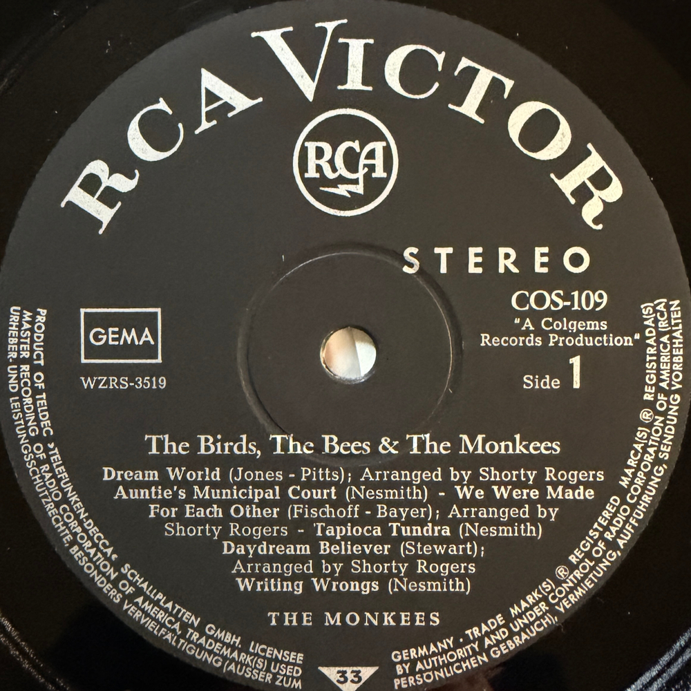The Monkees ‎– The Birds, The Bees & The Monkees (Германия 1968г.)Т