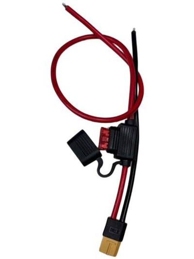 Провод кабель аккумулятора S 3мм2 XT60 с предохранителем 50А для электровелосипеда