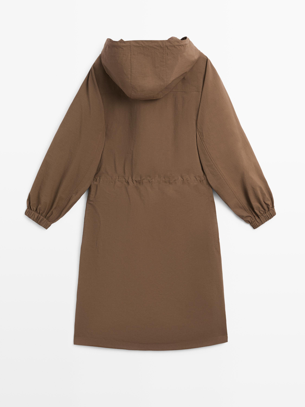 Massimo Dutti Длинная парка, коричневый