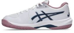 Детские теннисные кроссовки Asics Gel-Game GS Clay/OC - white/independence blue