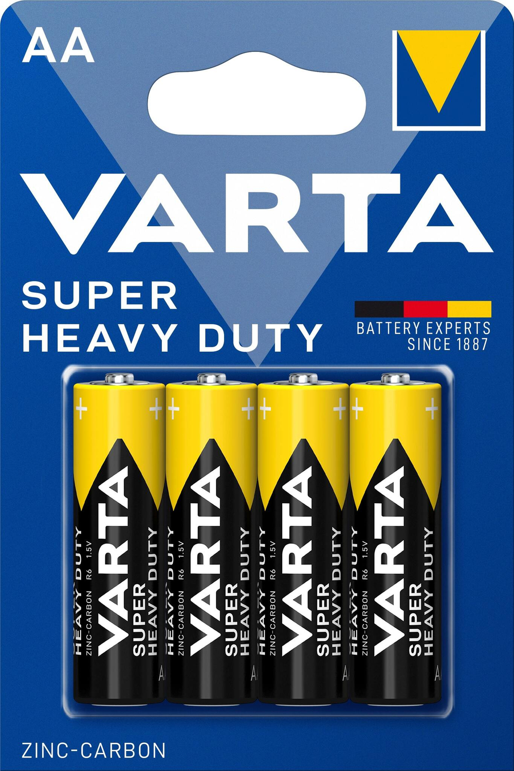 Батарейка Varta Super Heavy Duty AA/R6P , ( 4 ) шт. в блистере, 02006101414