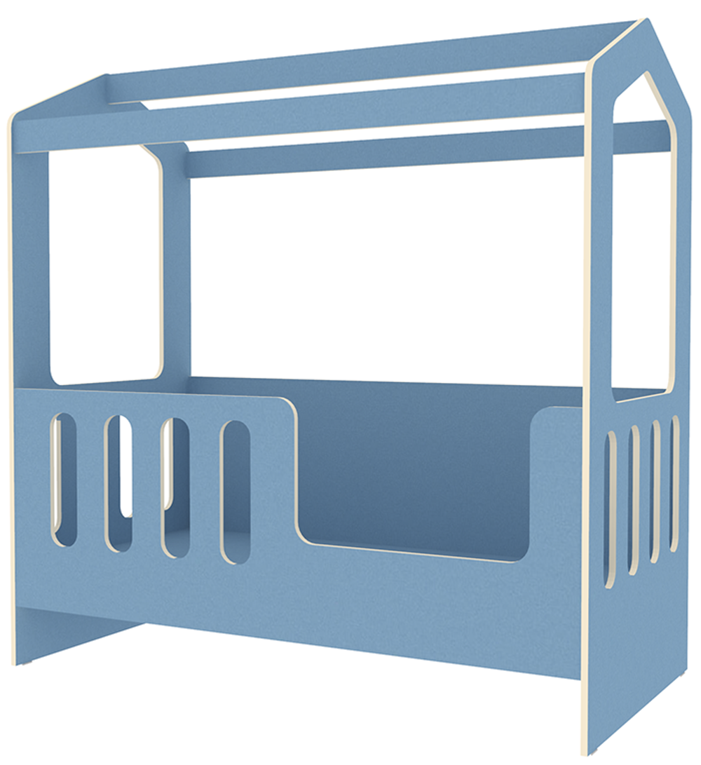 Сказочный домик КарИВи ДС-1 80x160 Светло-синий, голубой