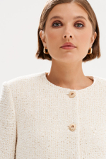 1989 Жакет женский (золотисто-молочный)