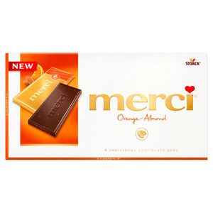 ШОКОЛАД МЕРСИ ГОРЬКИЙ С СОКОМ АПЕЛЬСИНА И КУСОЧКАМИ МИНДАЛЯ 100ГР*15