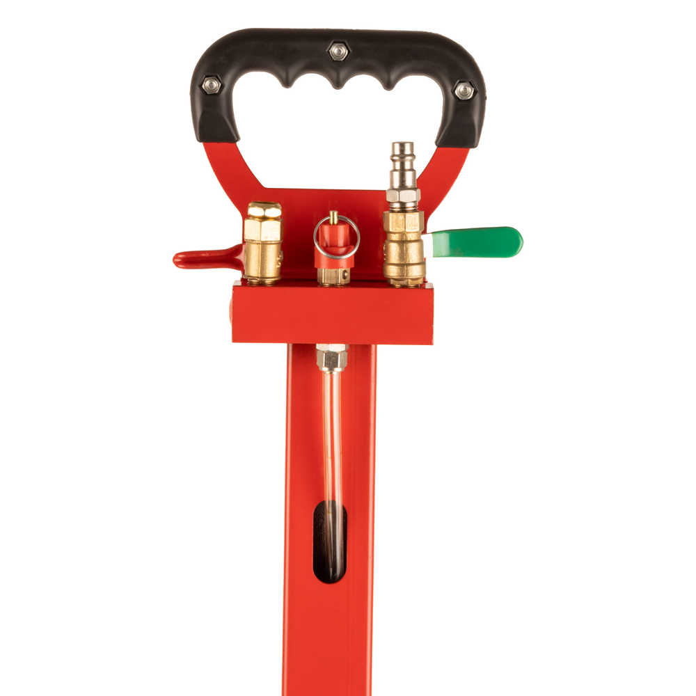 WDK-81813 Домкрат пневматический подкатной 3т, 135-435 мм, с регулировкой угла наклона рукояти