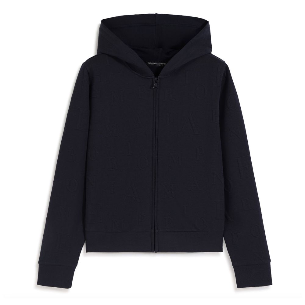 Женская толстовка темно-синяя Emporio Armani EW000392_AF15357