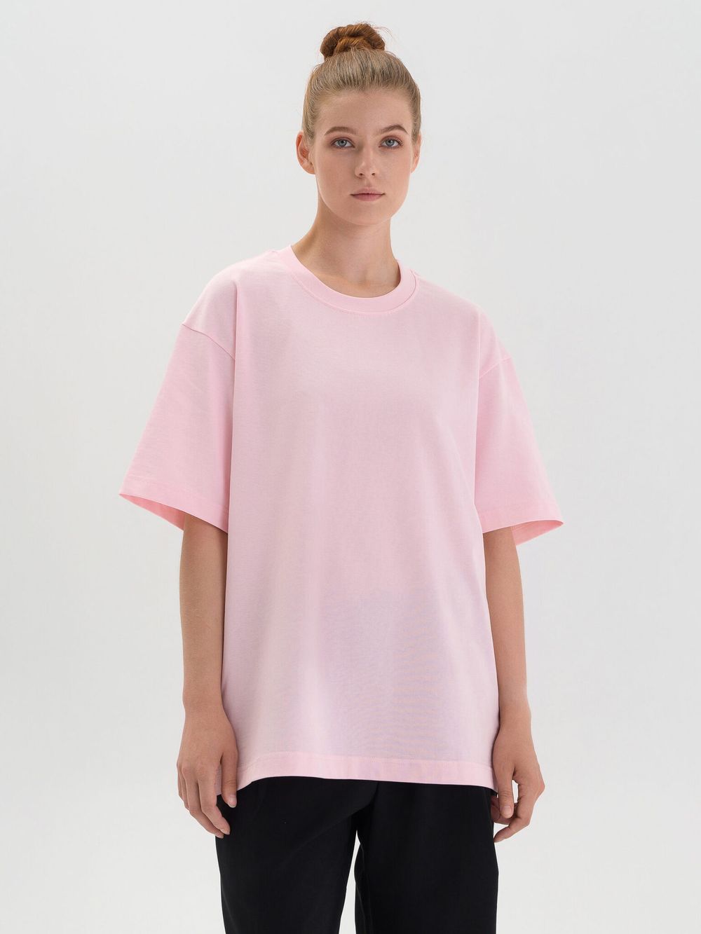 Футболка FOS плотная Розовая