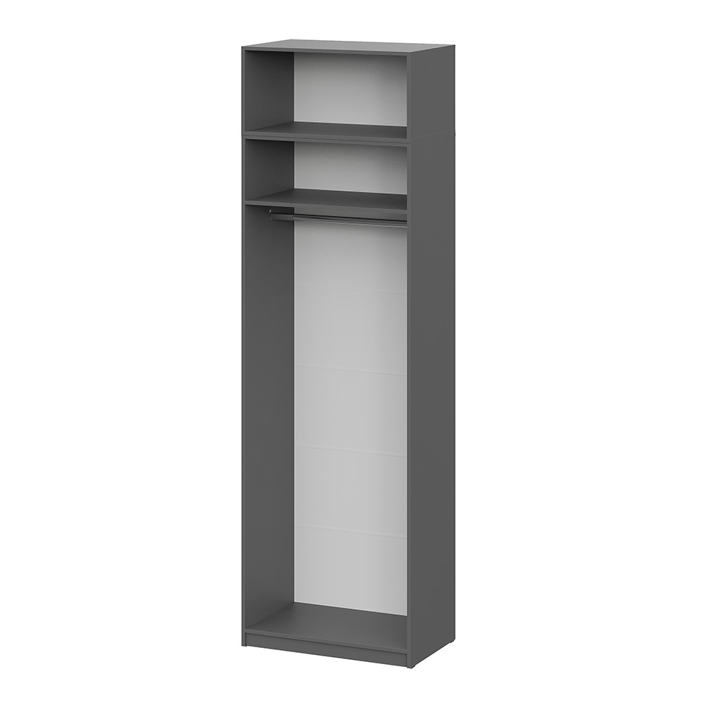 Шкаф с антресолью (полка + штанга) ШК 5 (800), Графит