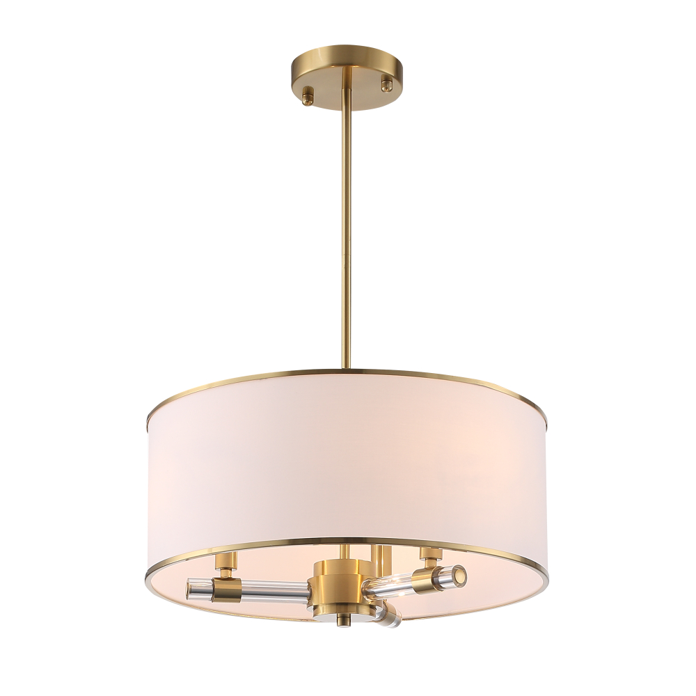 SL1407.302.03 Люстра подвесная ST-Luce Латунь/Прозрачный E14*3 40W АВРЕЛИЯ