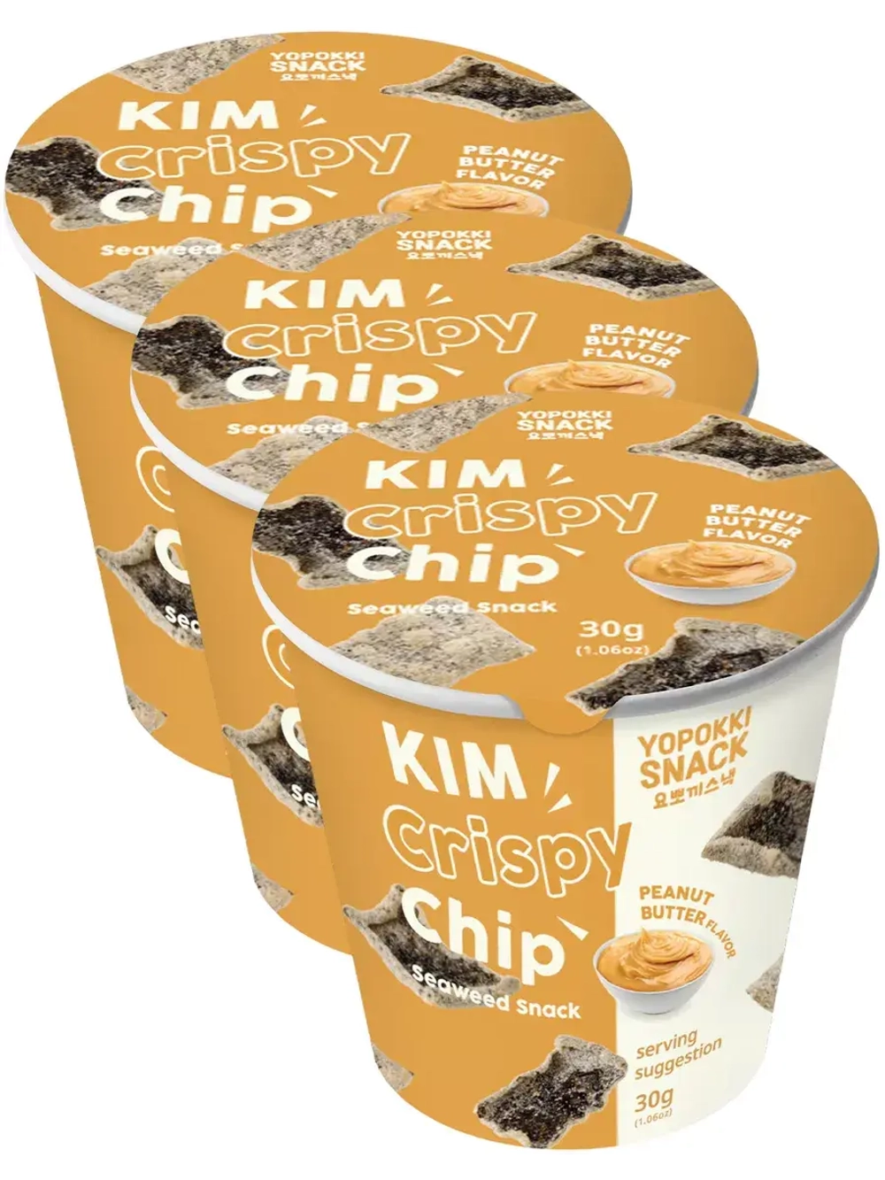 Чипсы из морской капусты Арахисовая паста 30 г * 3 шт