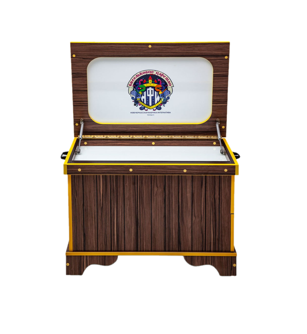 Стилизованный световой песочный стол Сундук