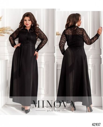 Платье 8628-черный Minova Фото 1
