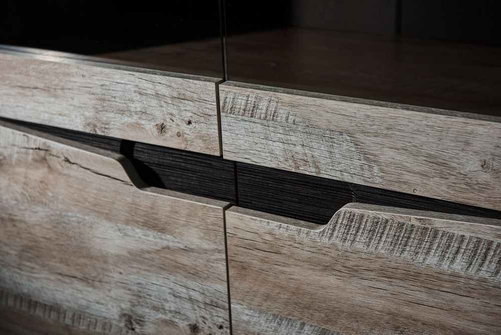 Коллекция Хилтон Пенал ЛЕВЫЙ (440) Дуб юкон/Гранж (набор)