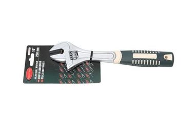 Ключ разводной с прорезиненной рукояткой 8''-200мм (захват 25мм), на блистере RockForce##Rock FORCE RF-649200E