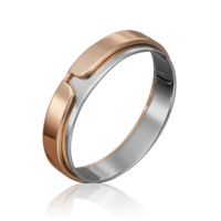 Обручальное кольцо из комбинированного золота 01-5433-00-000-1111-39