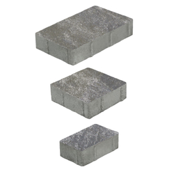 Тротуарная плитка СТАРЫЙ ГОРОД - Искусственный камень Габбро, комплект из 3 видов плит