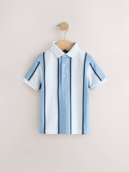 Поло для мальчика Next AJ4-748, Голубой, Белый