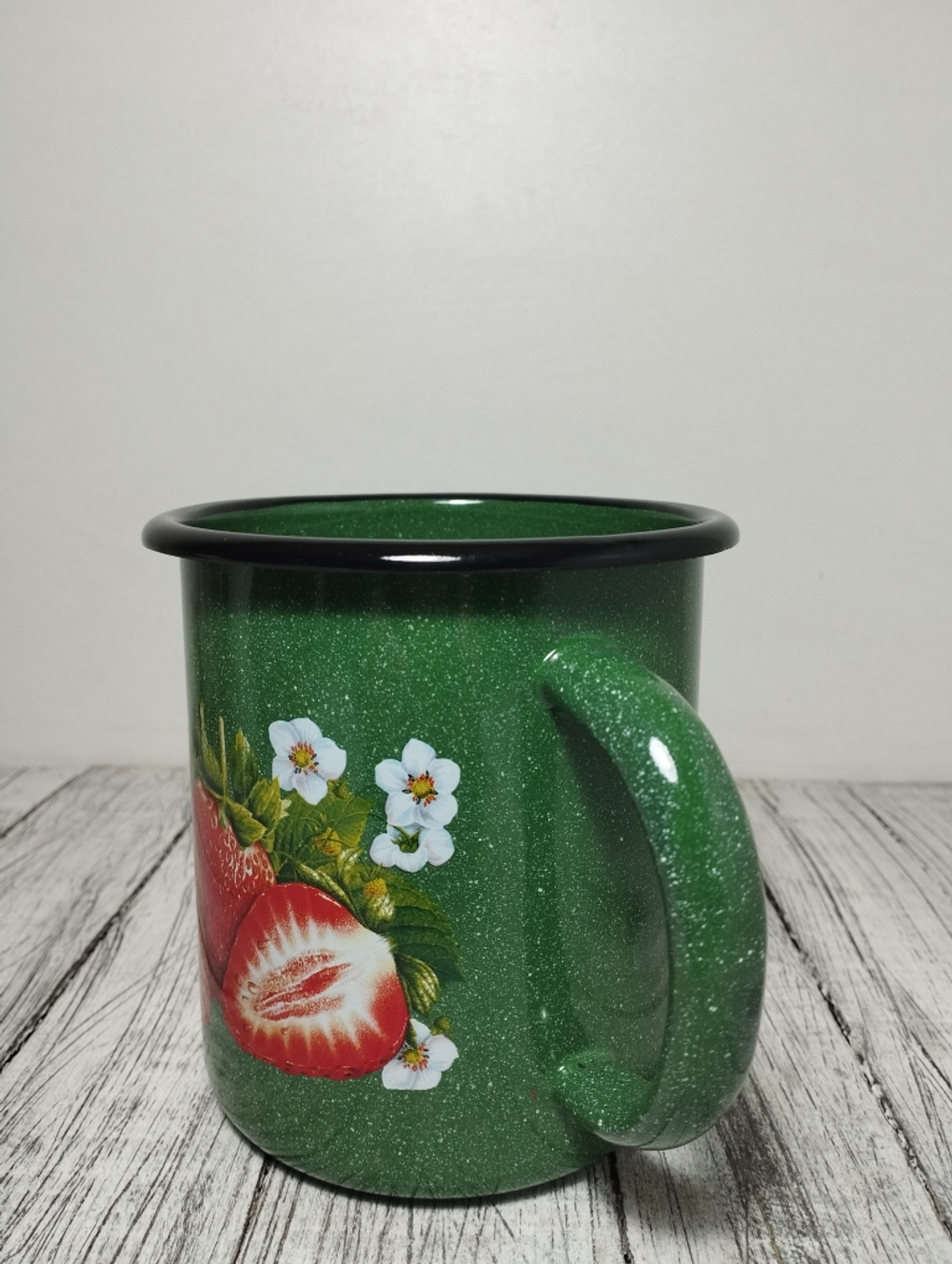 Кружка 1,0л с рисунком Клубника садовая изум. (12шт) 1с3с