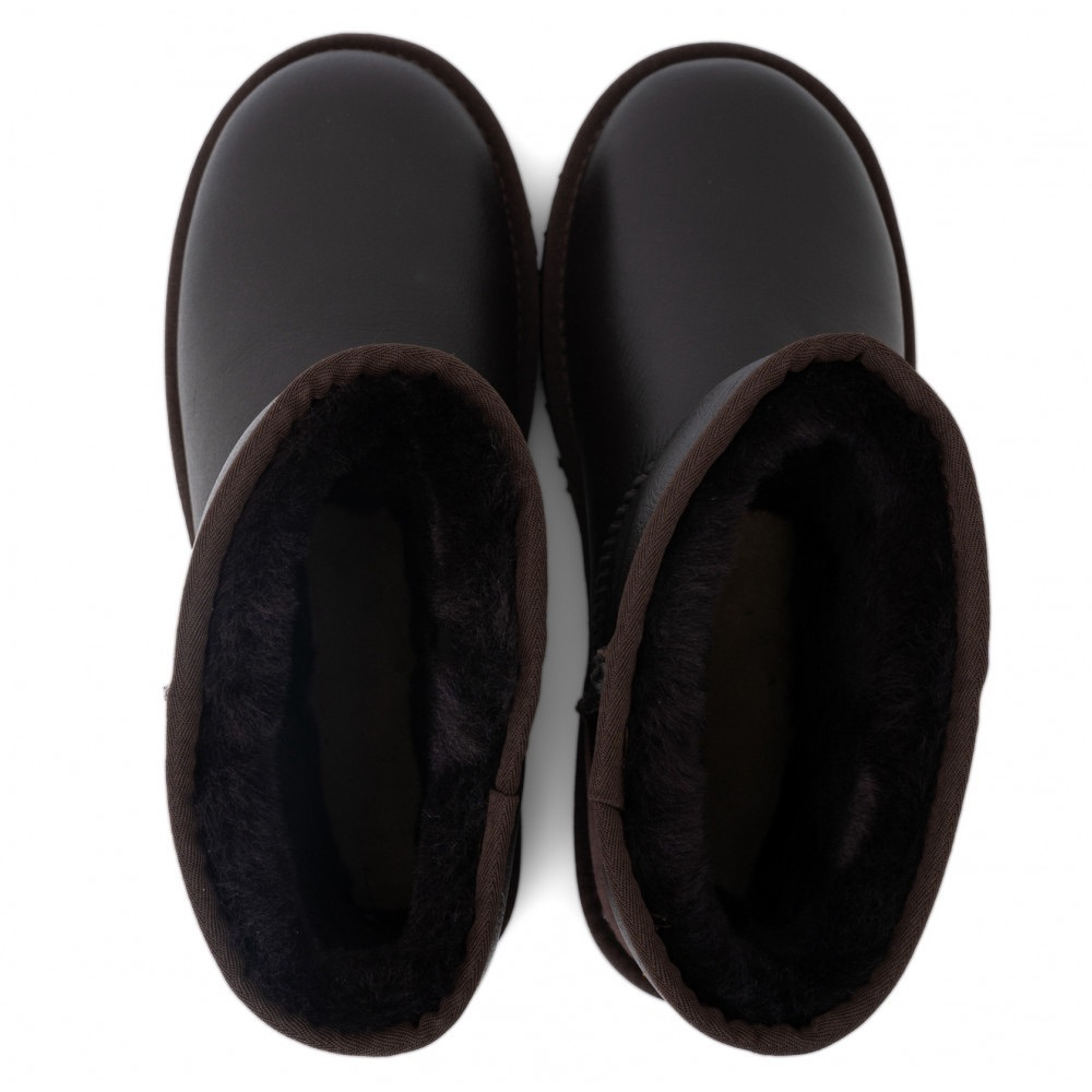 Ugg Mens Classic Short Metallic Chocolate