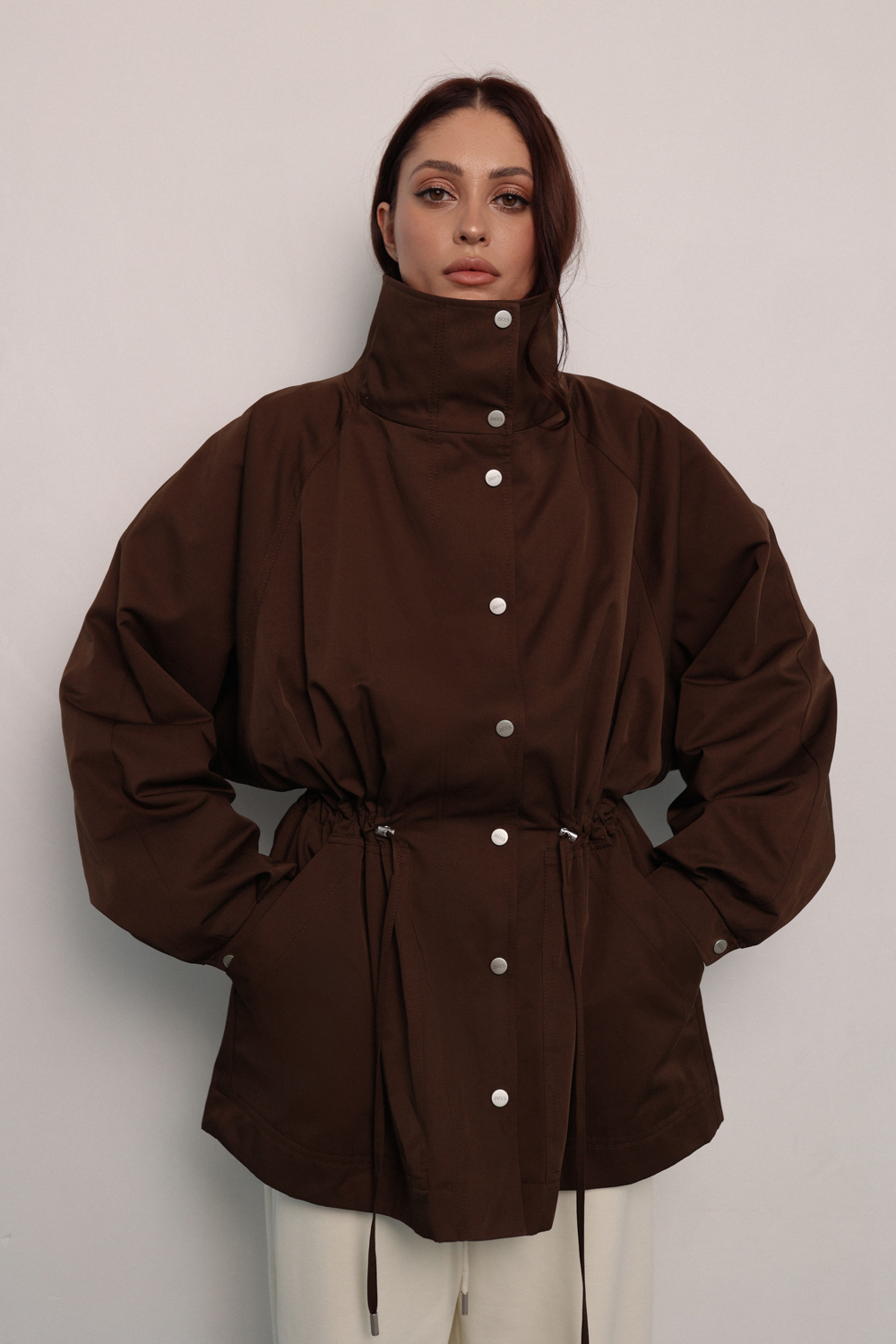 Тренч - парка шоколадная