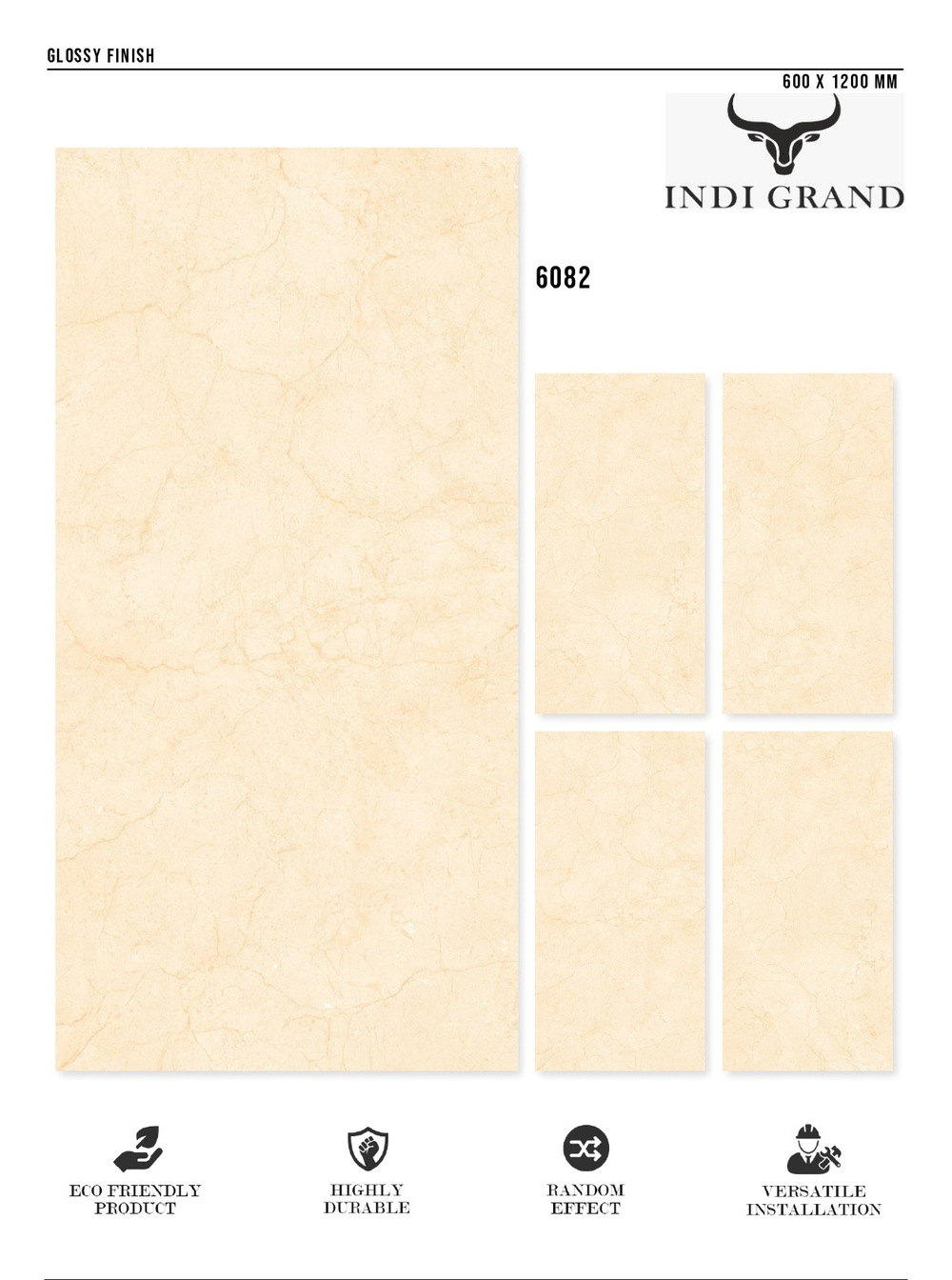 Керамогранит glossy №1 60х120, 6082