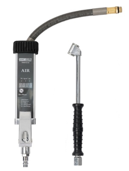 KraftWell KRWTG-D2 Пистолет с цифровым манометром для грузовых авто 18 бар