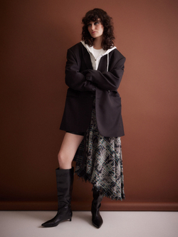 Юбка-килт Grunge, черно-зеленая