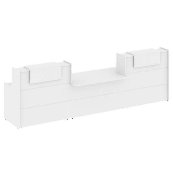 Onix Ресепшн O.R-K-18 Белый Бриллиант 3790*766*1187