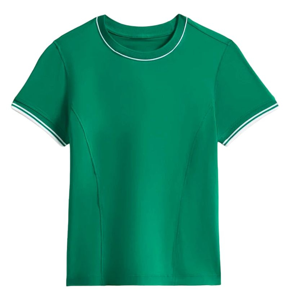 Женская теннисная футболка Wilson Team Seamless - courtside green