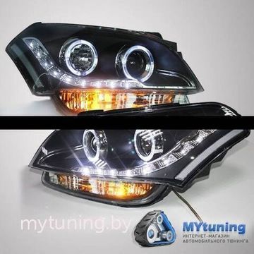 Передние фары ANGELE EYES для Kia Soul