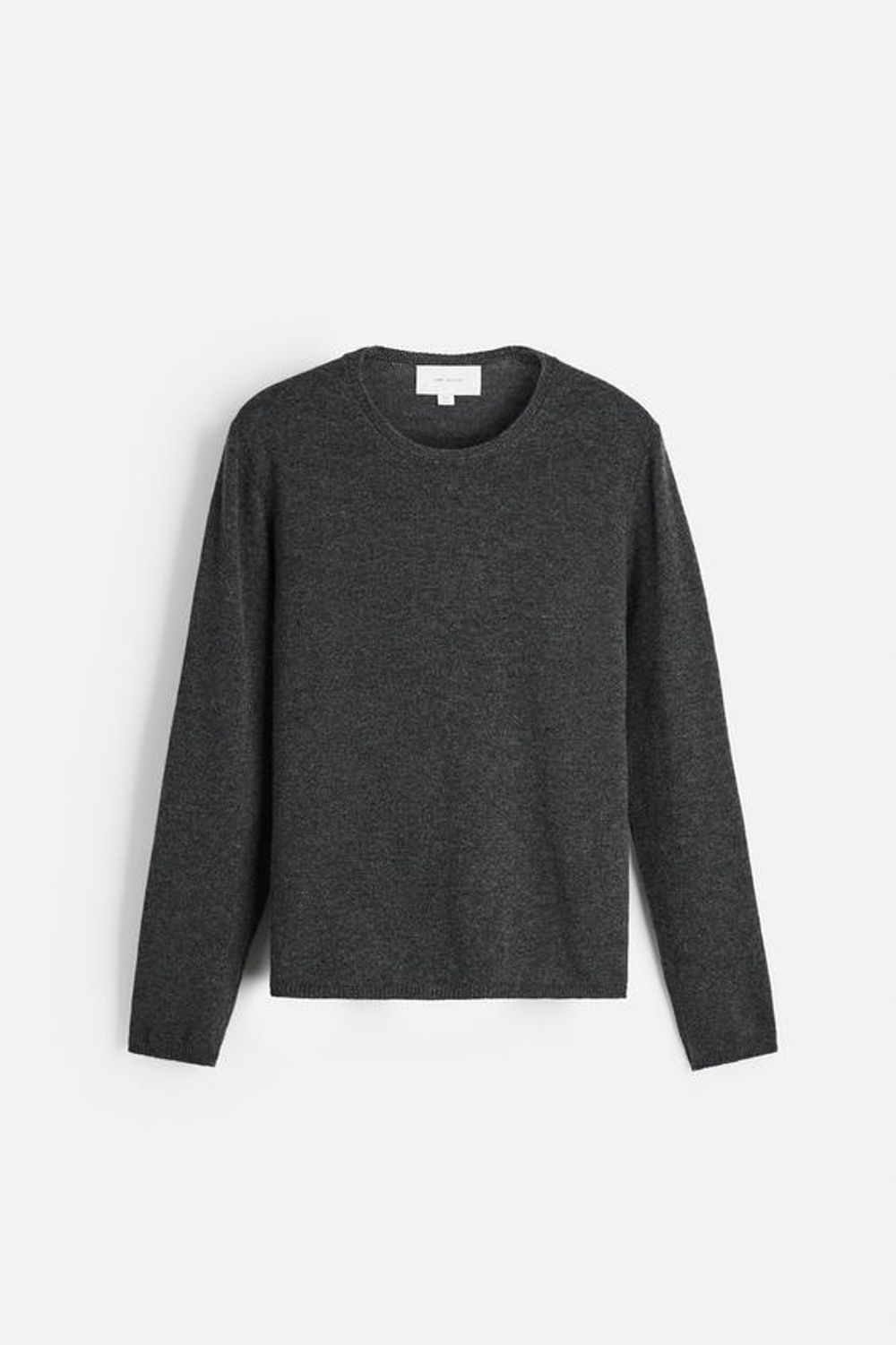 ZARA СВИТЕР ИЗ 100% КАШЕМИРА, СЕРЫЙ МЕЛАНЖ