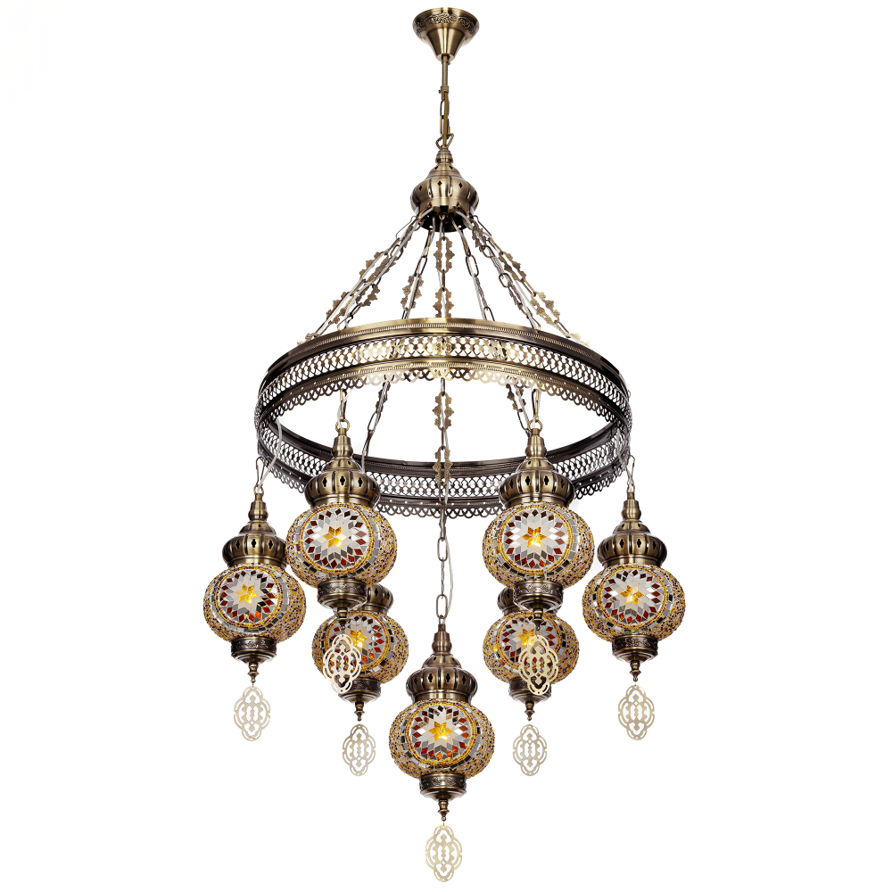 Citilux Каир CL419165 Люстра подвесная Мозаика Янтарь