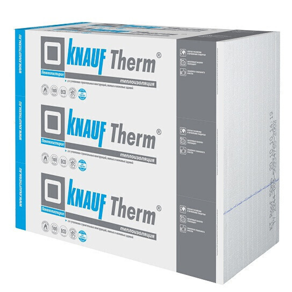 Пенопласт Knauf Therm Дача 1000х1000х40 мм 30 плит в упаковке