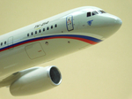 Модель самолета Ту-214 (М1:100, СЛО России)