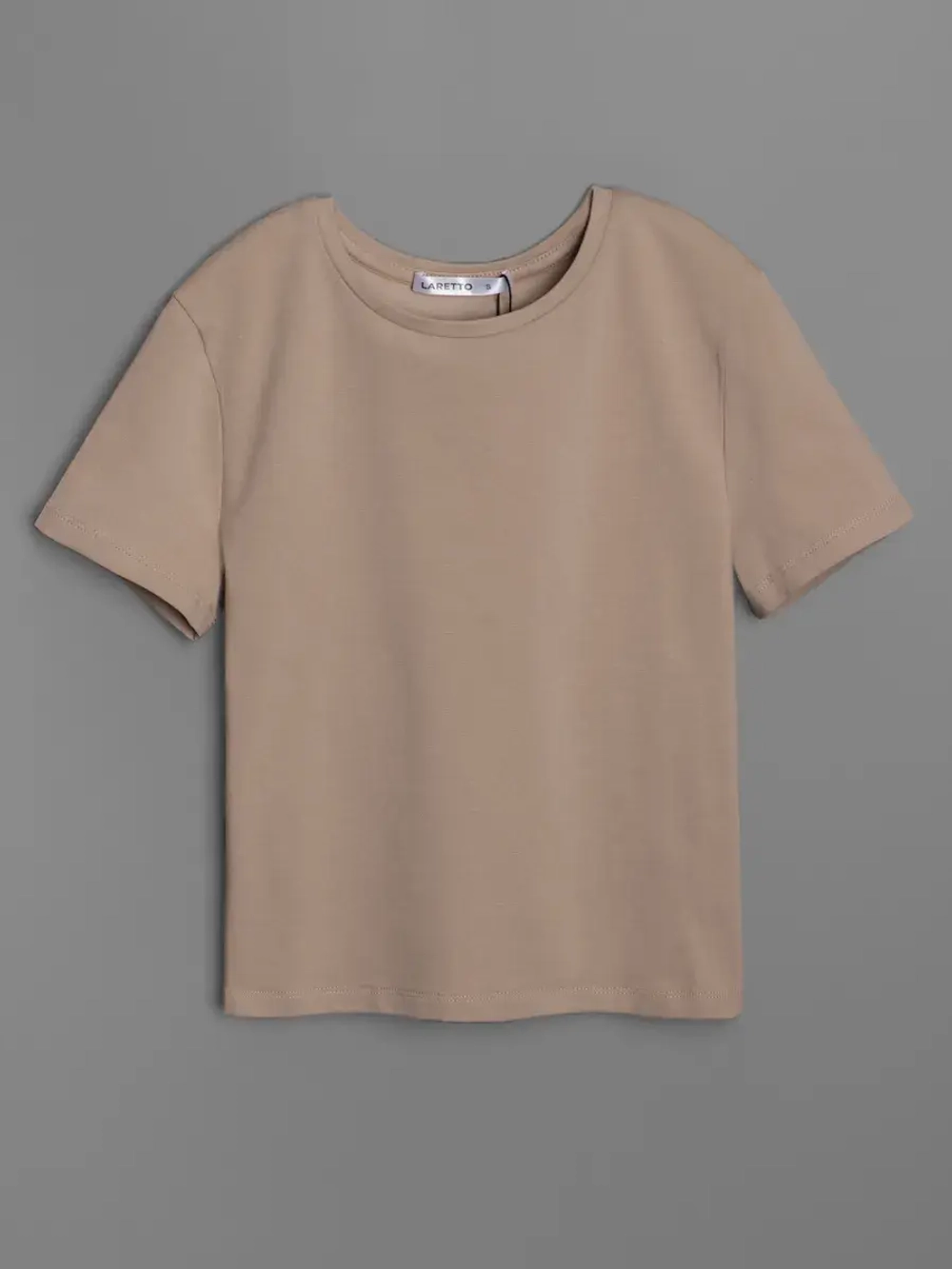 Футболка женская летняя, бежевая