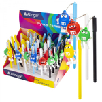 Ручка гелевая Alingar "MMDance", 0,5 мм, синяя, игольчатый наконечник, круглый цветной пластиковый корпус, карт. уп.