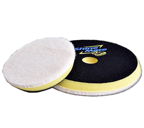 Shine Mate 41355 Полировальный круг стриженный мех на поролоне 130 мм