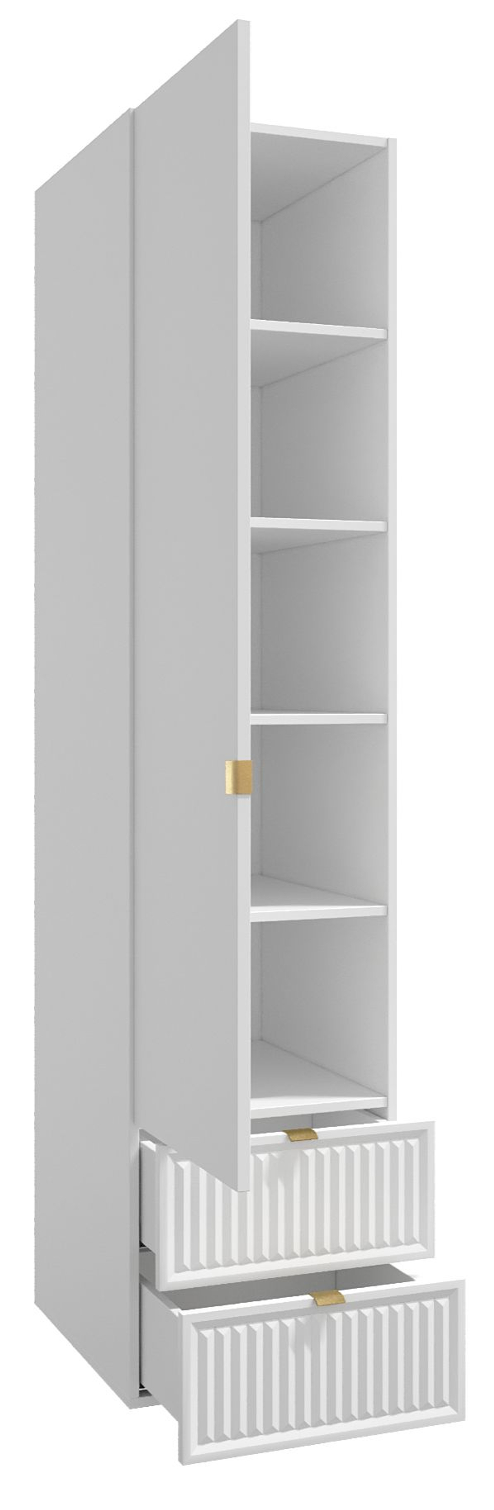 Шкаф для одежды, шкаф белый, Окленд 79-655