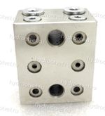 2-05-2П-D (5ccm/str) - Питатель модульного исполнения для двухлинейных смазочных систем с рабочим давлением 200 бар, количество выходов 2, максимальная доза на выход 5 мл/цикл, без индикатора