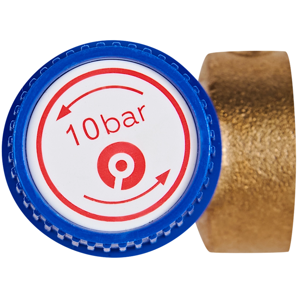 Клапан предохранительный ROMMER - 1/2", сброс 3/4" (ВР/ВР, Tmax 110°C, 10 бар)