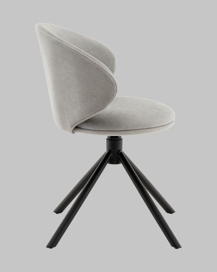 Стул Труфальд велюр светло-серый