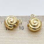 Подвеска Ракушка, цвет золото, размер 13*10 мм, цена за 1 шт