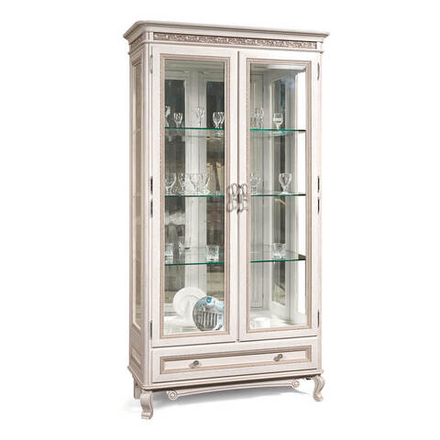 ФАЛЬКОНЕ Витрина 2-дв. ГМ 5152С /дуб (БЕЛ.ПЕПЕЛ)